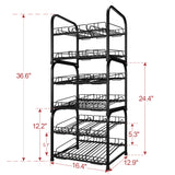 NUNET 4 Tier Stackable Can Rack Organizer/2 Pack 2tier Can Rack for food storage,kitchen cabinets or countertops,Storage for 48 cans,Black