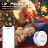 Smart Star Projector Galaxy Light, Bluetooth Speaker & APP/Voice Control, WiFi Night Light Compatible with Alexa & Google Home, for Bedroom, Kids, Adults, Parties, Gaming Room Decor (Films Included)