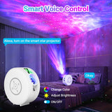Smart Star Projector Galaxy Light, Bluetooth Speaker & APP/Voice Control, WiFi Night Light Compatible with Alexa & Google Home, for Bedroom, Kids, Adults, Parties, Gaming Room Decor (Films Included)