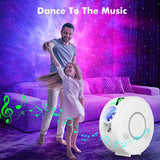 Smart Star Projector Galaxy Light, Bluetooth Speaker & APP/Voice Control, WiFi Night Light Compatible with Alexa & Google Home, for Bedroom, Kids, Adults, Parties, Gaming Room Decor (Films Included)