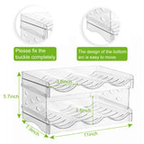 Soda Can Organizer for Refrigerator, Stackable Canned Food Pop Cans Container Can Holder Dispenser with Lid for Fridge Pantry Rack Freezer