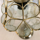 NUNET Tiffany Lamp Stained Glass Table lamp,Desk Reading Light,Decorative Flower Shaped Table Lamp,Decor Small Space Bedside Bedroom Home Office