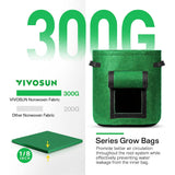 NUNET 7 Gallon Potato Grow Bags w. Double-Sided Straps, Gloves w. Claws, Neck Gaiter Mask, Heavy Duty Thickened Nonwoven Fabric Pots w. Handles, Durable Breathable Plant Container for Vegetables