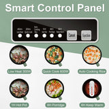 Smart Mini Hot Pot w. Timer 3 Power Level 5 Modes W. Stainless Steel Steamer Basket