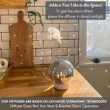 Disco Diffuser Ball Rotating -Essential Oil Diffuser with Whisper Quiet Operation