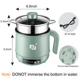 Smart Mini Hot Pot w. Timer 3 Power Level 5 Modes W. Stainless Steel Steamer Basket