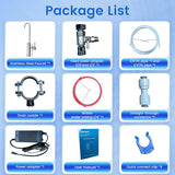 Vortopt Under-Sink & Countertop Reverse Osmosis System - 800GPD 7-Stage Tankless Design, 0.0001μm PFAS/PFOA Reduction, Tankless RO Water Purifier System for Drinking Water, 3:1 Pure-to-Drain, Upgrated Model