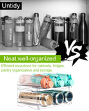 Soda Can Organizer for Refrigerator, Stackable Canned Food Pop Cans Container Can Holder Dispenser with Lid for Fridge Pantry Rack Freezer