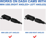 10 Pack 15ft MicroUSB & MiniUSB Hardwire Kit with Mini/LP Mini/ATO/Micro2 Fuse, Micro to Mini/Type-C Adapters, Battery Drain Protection System, 15ft Length Cord for Dash Cameras