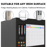 Roll over image to zoom in Magnetic Soft Whiteboard Monthly/Weekly Calendar Planner A3 Size 16"x12" w. Dry Erase Markers Eraser Emoji Faces Home Office Kitchen Flexible Magnet Paper White Dry Erase Board for Fridge Wall