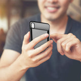 NUNET Nucharger Battery Case for iPhone X/Xs 6000 mAh Portable Power Bank Protective Charging Case Extended Battery Pack for Apple Cell Phone X/Xs, Black
