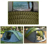 NUNET 3/4/5/6 Person Easy Pop Up Tents for Camping, 12.47'X8.53'X51.18'', Automatic Double Layer Waterproof Instant Family Tent w.Vestibule, Portable Two Doors Ventilated Dome Tents