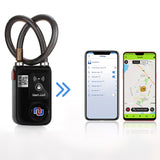 Bicycle Lock Bluetooth App Controlled Bike Lock, Motorcycle Gate Lock IP44 Splash-Proof Cycling Lock with 110db Alarm Braided Steel and Smart Lock, NuLock for E-Bike by NUNET (47 Inch Braided Steel)