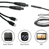 15 ft Mini Micro USB Hardwire Kit 11.6-12.2V Programmable Cutoff Voltage Battery Drain Protection for Dash Cam/Car DVR/GPS, w. Mini(ACS)/LP Mini(ACN)/ATO(ATC or ACU)/Micro2(ACZ) Fuse Cable