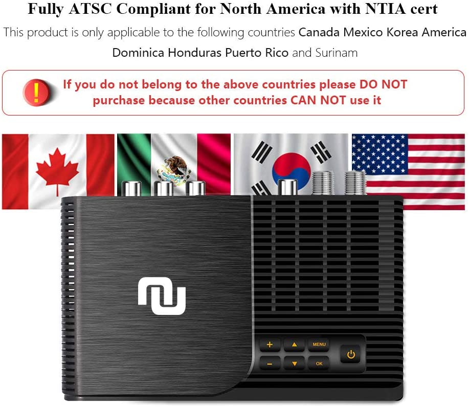 North America Digital Converter Box ATSC Tuner Tv Receiver Decoder Set Top  Box