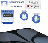 Nunet Bluetooth Smart Body Weight Scale Low Profile Tempered Glass Digital Bathroom BMI Tracking 400lb Capacity High Precision Wireless Health Monitor w. APP