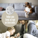 Dummy Smoke Detector 32Gb Included WiFi Motion Detection Hidden Surveillance Camera Night Vision w. 180 Days Standby Battery & Magnetic Pads Recessed Light Trim Installation Tool