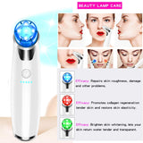 Electric Blackhead Remover Vacuum, Blackhead Remover Tool, 5-Speed Adjustment and 5 Suction Head with Beauty Lamp Treatment for Facial Skin (Pink)