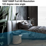 Hidden Camera WiFi Alarm Clock, Wireless Speaker Covert Camera with Night Vision,Motion Detection Nanny Camera,SD Card Record,App Live Control and Viewing Security Camera for Home and Office