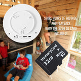Dummy Smoke Detector 32Gb Included WiFi Motion Detection Hidden Surveillance Camera Night Vision w. 180 Days Standby Battery & Magnetic Pads Recessed Light Trim Installation Tool