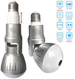 Nucam 380 LED Light Bulb APP Controlled Hidden Cam with 2K 360° View,