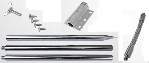 NuCam WR Accessories Kit: Aluminum folding rod