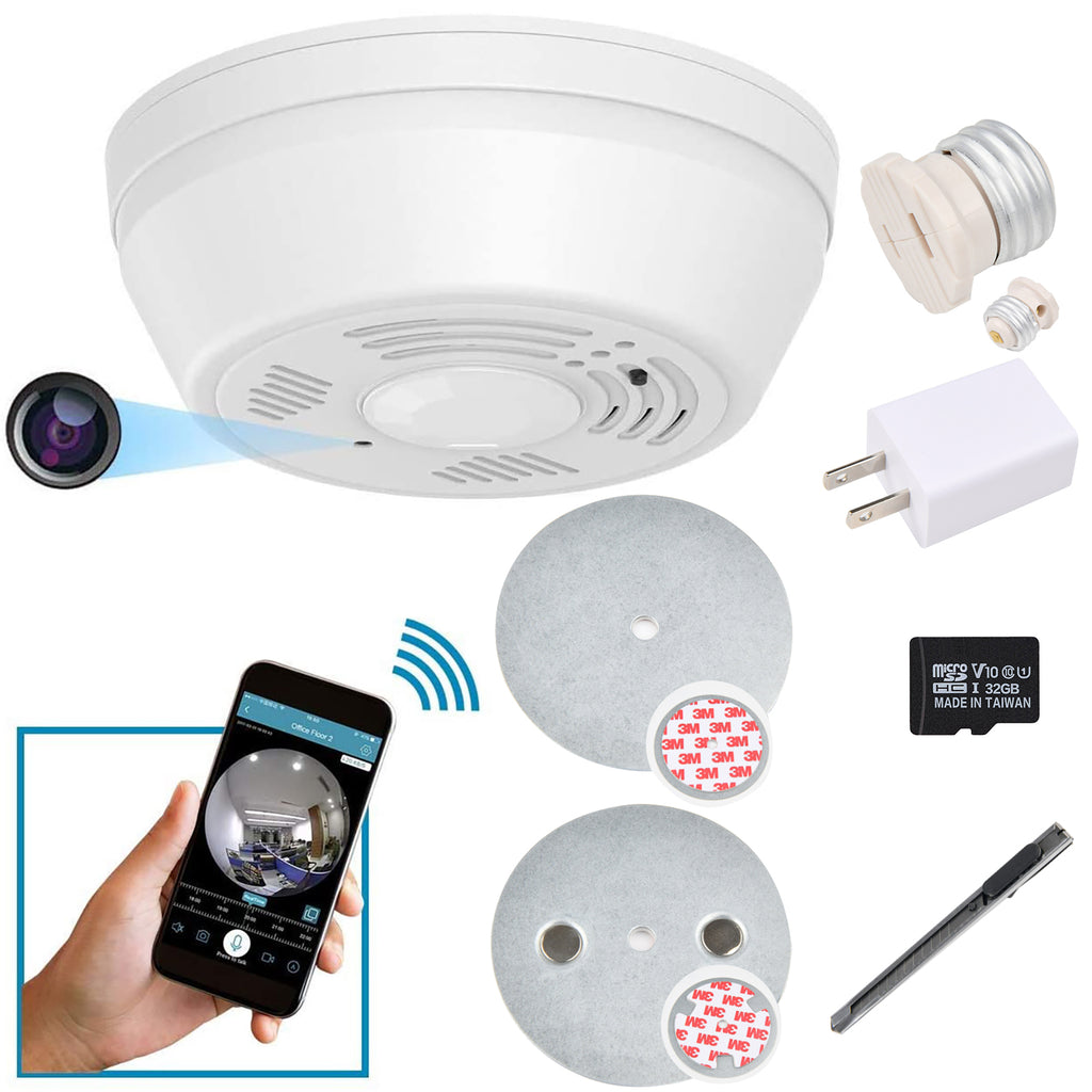 fake smoke detector camera