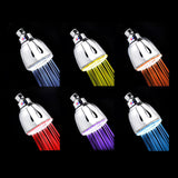 Nunet Magic LED Color Change Water Jet Hydro-powered Chrome Shower Head (No Batteries Required) - Nuvending.com
