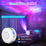 Smart Star Projector Galaxy Light, Bluetooth Speaker & APP/Voice Control, WiFi Night Light Compatible with Alexa & Google Home, for Bedroom, Kids, Adults, Parties, Gaming Room Decor (Films Included)