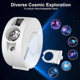Smart Star Projector Galaxy Light, Bluetooth Speaker & APP/Voice Control, WiFi Night Light Compatible with Alexa & Google Home, for Bedroom, Kids, Adults, Parties, Gaming Room Decor (Films Included)