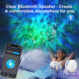 Smart Star Projector Galaxy Light, Bluetooth Speaker & APP/Voice Control, WiFi Night Light Compatible with Alexa & Google Home, for Bedroom, Kids, Adults, Parties, Gaming Room Decor (Films Included)