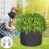 Plant Grow Bags 10Pack 7 Gallon,Thickened Nonwoven Aeration Fabric Pots with Reinforced Handles,Heavy Duty Plant Grow Bag for Gardening,Garden Gloves and Mask Included