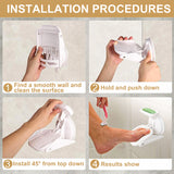 Shower Foot Rest Suction Cup Foot Bathroom Pedal Non-slip Stand with Anti Slip Shower Stickers,Shaving Legs Assistant, Foot Stand for Elders Pregnant Women & Back Pain Sufferers (2024 Upgraded)