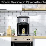 Portable Ice Maker Water Cooler Dispenser 3-in-1, Countertop Model with Built-in Ice Maker, Includes 10 Ft Water Inlet Hose, Produces 44 lbs of Ice Daily, 4lb Ice Storage (Ice Maker w. Water Line)