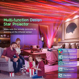 Galaxy Projector Star Projector Surroundscape with Remote Control,Bluetooth Music Speaker,Voice Control & Timer,14-Colors Aurora Night Light for Baby Kids Bedroom/Party/Festival/Gift