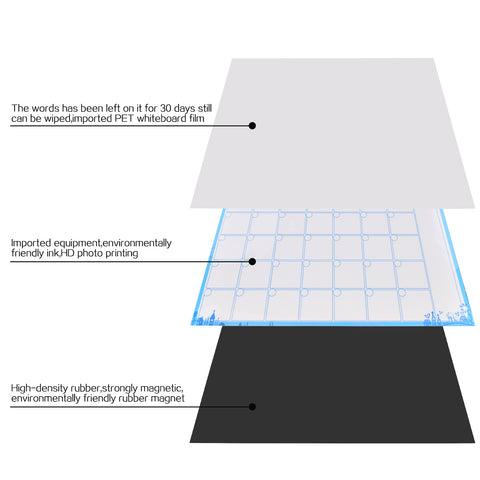 Roll over image to zoom in Magnetic Soft Whiteboard Monthly/Weekly