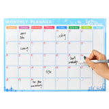 Roll over image to zoom in Magnetic Soft Whiteboard Monthly/Weekly Calendar Planner A3 Size 16"x12" w. Dry Erase Markers Eraser Emoji Faces Home Office Kitchen Flexible Magnet Paper White Dry Erase Board for Fridge Wall