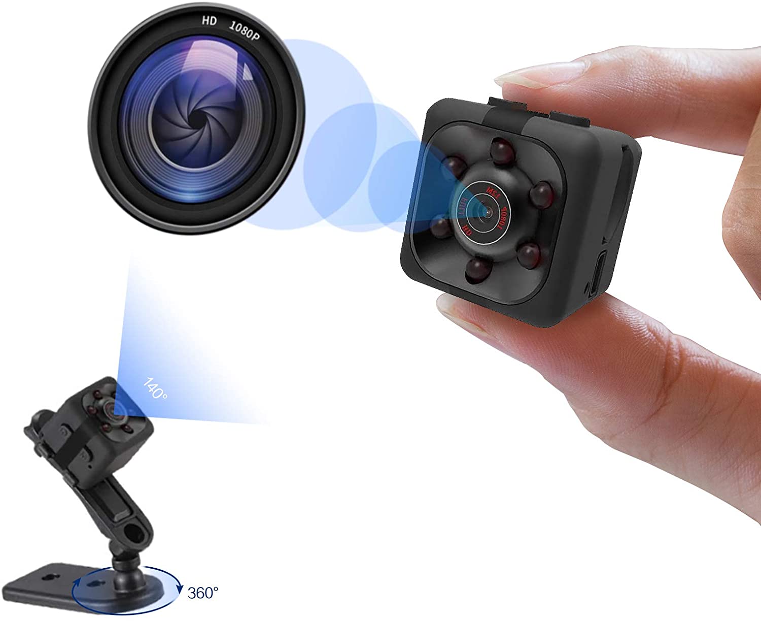 Miniguard Cam No WiFi Camera, Mini Spy Camera, Built-in 32GB TF ...