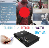 NUNET TV Converter Box Digital to Analog ATSC Streaming Media Players VHF/UHF HD TV Box PVR DVR Recorder w. 35 Miles Over The Air Antenna, Upgraded Remote w. TV Control Buttons (2022 version)
