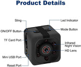 Mini Camera HD 1080P Babysitter Camera Sports Mini Camera Sports Camera Small Camera w. 32Gb memory card, Suitable for Home Office Driving Record Outdoor Sports, etc.
