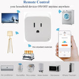 Wifi Smart Plug, App Controlled Wi-fi Switch, Alexa and Google Home Compatible (2 Units)