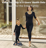Nunet Bluetooth Smart Body Weight Scale Low Profile Tempered Glass Digital Bathroom BMI Tracking 400lb Capacity High Precision Wireless Health Monitor w. APP
