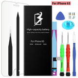 Replacement Battery for iPhone with Complete Repair Tool Kits, Glue Adhesive & Instructions, 0-Cycle Replacement Battery